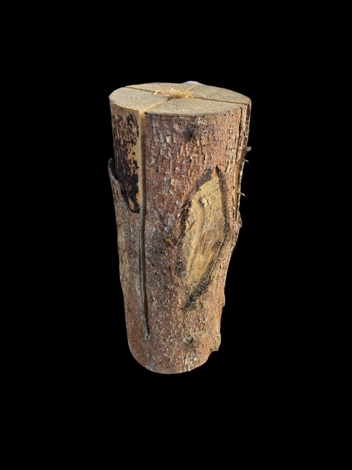 Finnenkerze 50 cm, ø18-24 cm aus CH-Holz